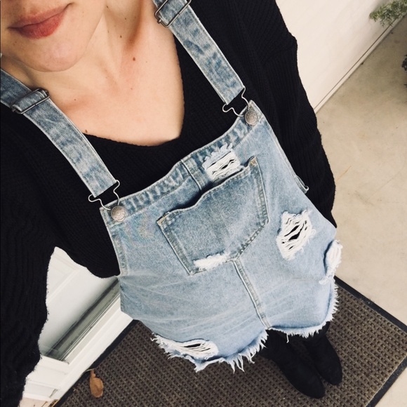 Cello Dresses & Skirts - Jean Overall Mini Dress
